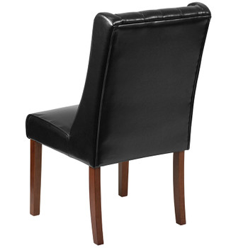 Flash Furniture HERCULES Preston Series Black Leather Parsons Chair, Model# QY-A91-BK-GG 2