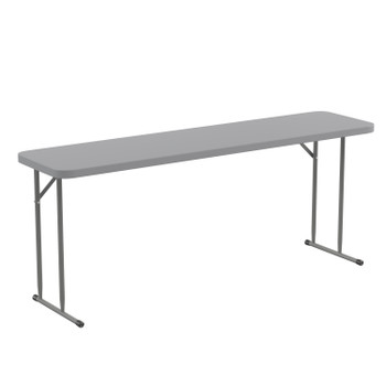 Flash Furniture 18x72 Gray Fold Train Table, Model# RB-1872-GY-GG