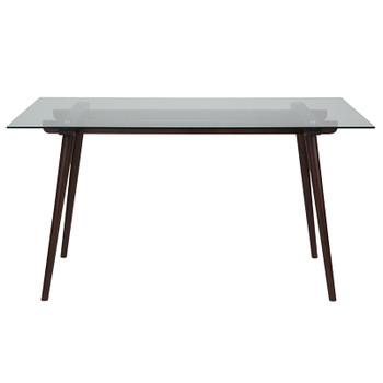 Flash Furniture Meriden 31.5x55 Espresso/Glass Table, Model# SK-17GC-034-E-GG 2