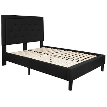 Flash Furniture Roxbury Full Platform Bed-Black, Model# SL-BK5-F-BK-GG