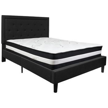 Flash Furniture Roxbury Queen Platform Bed Set-Black, Model# SL-BM-23-GG