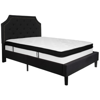 Flash Furniture Brighton Full Platform Bed Set-Black, Model# SL-BMF-6-GG