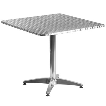 Flash Furniture 31.5SQ Aluminum Table, Model# TLH-053-3-GG