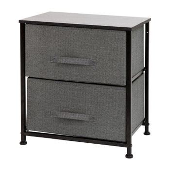 Flash Furniture Black/Gray 2 Drawer Organizer, Model# WX-5L200-BK-GR-GG