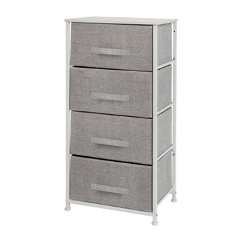 Flash Furniture White/Gray Tall Organizer, Model# WX-5L203-X-WH-GR-GG