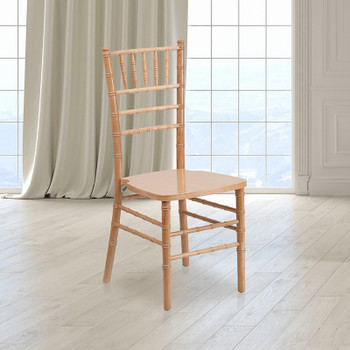 Flash Furniture HERCULES Series Natural Wood Chiavari Chair, Model# XS-NATURAL-GG 2