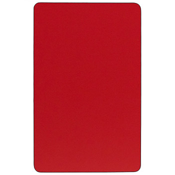 Flash Furniture 24x60 REC Red Activity Table, Model# XU-A2460-REC-RED-H-A-CAS-GG 2