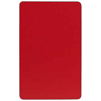 Flash Furniture 24x60 REC Red Activity Table, Model# XU-A2460-REC-RED-H-P-CAS-GG 2