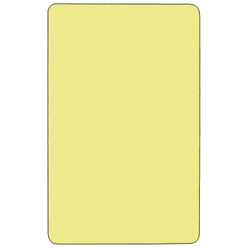 Flash Furniture 30x48 Yellow Activity Table, Model# XU-A3048-REC-YEL-T-P-CAS-GG 2