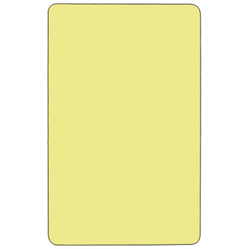 Flash Furniture 36x72 Yellow Activity Table, Model# XU-A3672-REC-YEL-T-P-CAS-GG 2