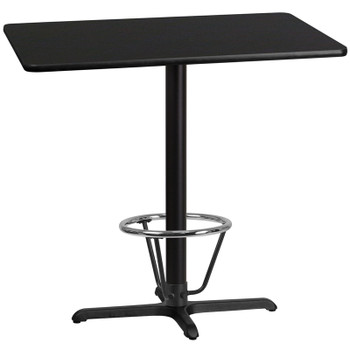 Flash Furniture 30x42 Table-23.5x29.5 X-Base, Model# XU-BLKTB-3042-T2230B-3CFR-GG