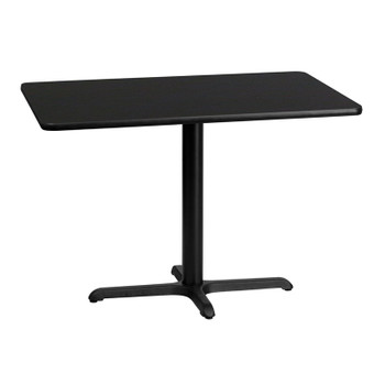 Flash Furniture 30x42 Table-23.5x29.5 X-Base, Model# XU-BLKTB-3042-T2230-GG