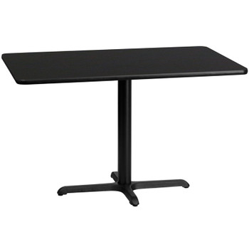 Flash Furniture 30x48 Table-23.5x29.5 X-Base, Model# XU-BLKTB-3048-T2230-GG