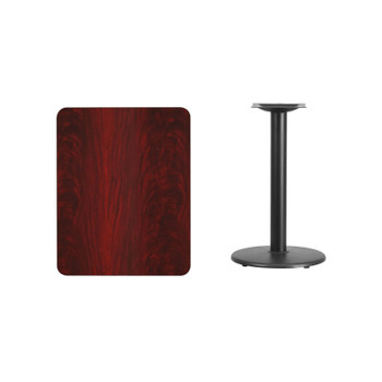 Flash Furniture 24x30 MA Laminate Table-RDBase, Model# XU-MAHTB-2430-TR18-GG 2