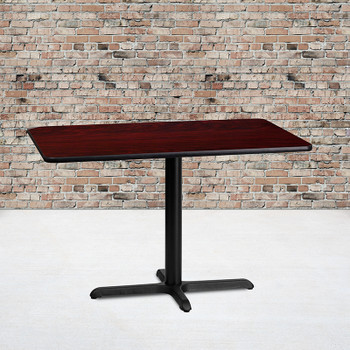 Flash Furniture 24x42 MA Laminate Table-X-Base, Model# XU-MAHTB-2442-T2230-GG 2