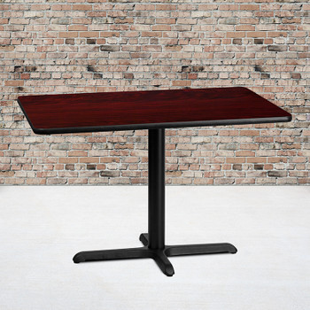 Flash Furniture 30x42 MA Laminate Table-X-Base, Model# XU-MAHTB-3042-T2230-GG 2