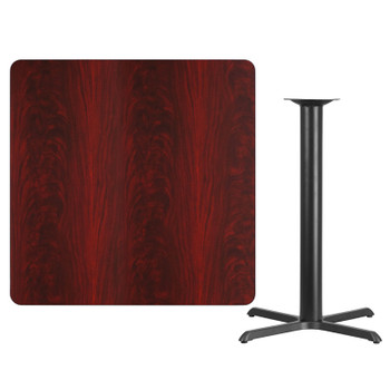 Flash Furniture 42SQ MA Laminate Table-X-Base, Model# XU-MAHTB-4242-T3333B-GG 2