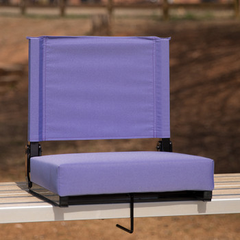 Flash Furniture Grandstand Comfort Seats by Flash Purple Stadium Chair, Model# XU-STA-PUR-GG 2