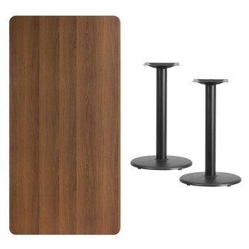 Flash Furniture 30x60 WA Laminate Table-RDBase, Model# XU-WALTB-3060-TR18-GG 2