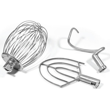 Stainless Steel Spiral Dough Hook Flat Beater Wire Whip