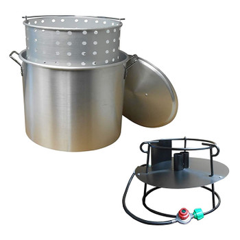 King Kooker Portable Propane Outdoor Boiling Steaming Cooker Package 50 Quart Pot Brand New