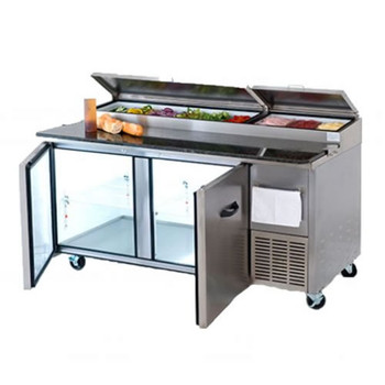 Pro-Kold 67" 2 Door Refrigerated Pizza Prep Table, Model# PPT-67-11