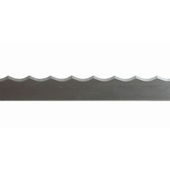 Kasco 124" x 5/8 x 0.022 Stainless X-Scallop Edge Meat Band Saw Blades (4-pack), Model# 1312492