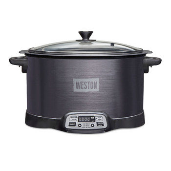 Weston Slow Cooker 6 Qt Digital w/ Smoker, Model# 03-2500-W