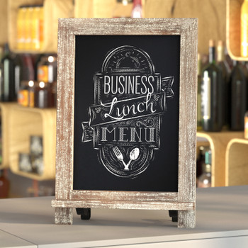 Flash Furniture Canterbury 9.5" x 14" 10 PK Weathered Chalkboards, Model# 10-HFKHD-GDI-CRE8-322315-GG