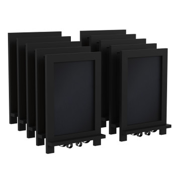 Flash Furniture Canterbury 9.5" x 14" 10 PK Black Chalkboards, Model# 10-HFKHD-GDIS-CRE8-222315-GG