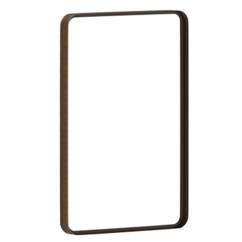Flash Furniture Janinne 20" x 30" Decorative Wall Mirror Rounded Corners, Bathroom & Living Room Glass Mirror Hangs Horizontal Or Vertical, Brushed Bronze, Model# HFMHD-GDI-CRE8-312315-GG