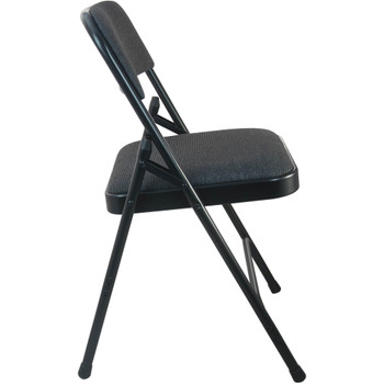 Flash Furniture Advantage Black Padded Metal Folding Chair Black 1-in Fabric Seat, Model# DPI903F-BLKBLK