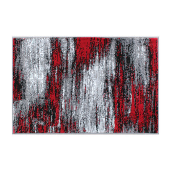 Flash Furniture Rylan Collection 2' x 3' Red Abstract Scraped Area Rug Olefin Rug w/ Jute Backing Living Room, Bedroom, & Entryway, Model# ACD-RGTRZ863-23-RD-GG