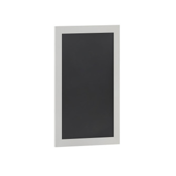 Flash Furniture Canterbury 20" x 30" White Wall Mount Magnetic Chalkboard Sign w/ Eraser, Hanging Wall Chalkboard Memo Board for Home, School, or Business, Model# HGWA-GDI-CRE8-164315-GG