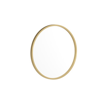 Flash Furniture Julianne 20" Round Gold Metal Framed Wall Mirror Large Accent Mirror for Bathroom, Vanity, Entryway, Dining Room, & Living Room, Model# HFKHD-0GD-CRE8-291315-GG