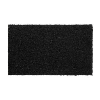 Flash Furniture Harbold 18" x 30" Indoor/Outdoor Solid Natural Coir Doormat w/ Non-Slip Backing in Black, Model# FW-FWGE4819-BK-GG