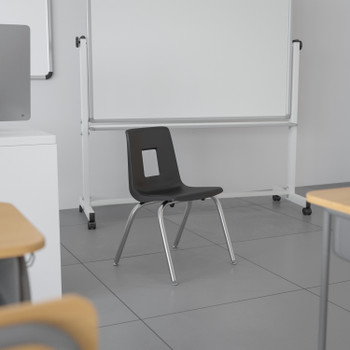 Flash Furniture Mickey Advantage Black Student Stack School Chair 14-inch, Model# ADV-SSC-14BLK