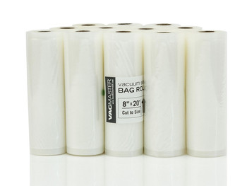 VacMaster 8" x 50 ft Mesh Vacuum Sealer Bag Rolls (24 Per Case), Model# 947102