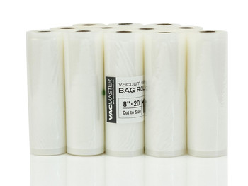 VacMaster 11.5" X 20 ft Mesh Vacuum Sealer Bag Rolls (24 Per Case), Model# 947151