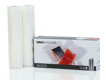 VacMaster 11.5" X 20 ft Mesh Vacuum Sealer Bag Rolls (2 Rolls), Model# 948151