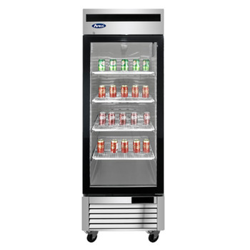 Atosa One Glass Door Merchandiser Cooler, Model# MCF8705GR