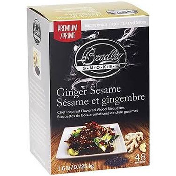 Bradley Smoker 48 Pack Ginger Sesame Premium Bisquettes, Model# BTGS48