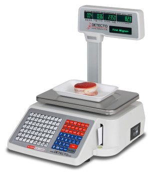 Cardinal Detecto 60 Lb Deli Scale w/ Integral Printer and Pole Display 0.02 lb Increments, Model# DL1060P