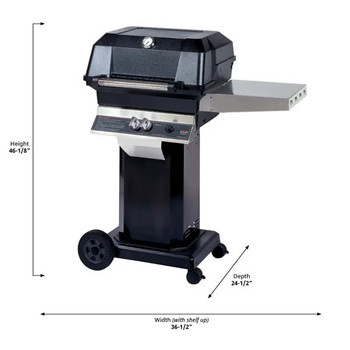 MHP Propane Grill 30K Btu SS Grid Portable Base, Model# JNR4DD-P-OCOL-B-OM-P