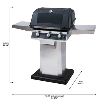 MHP Gas Grill Tri Cast Burners Sear Magic Mounted Base, Model# W3G4DDNS-OCOL-OP-N