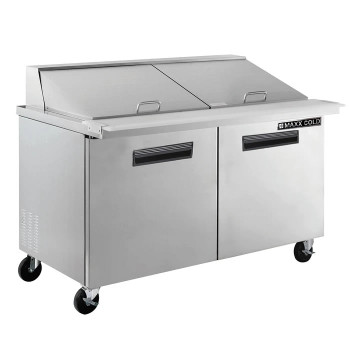 Maxx Cold X-Series 15.5 Cu Ft Megatop Refrigerated Prep Table, Model# MXCR60MHC