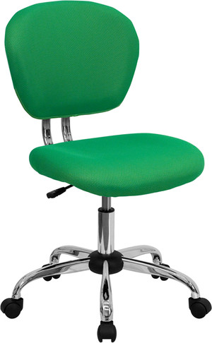 Flash Furniture Mid-Back Bright Green Mesh Task Chair with Chrome Base Model H-2376-F-BRGRN-GG