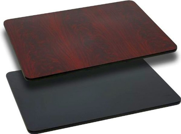 Flash Furniture 24'' x 30'' Rectangular Table Top with Natural or Walnut Reversible Laminate Top Model XU-MBT-2430-GG