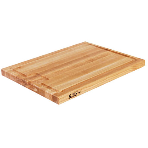 John Boos 20"x15"x1.5" Maple AUJUS Cutting Board w/ Juice Groove (USA Made), Model# AUJUS2015