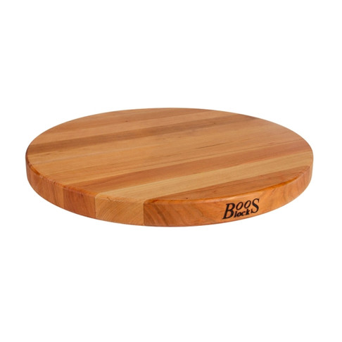 John Boos Cherry R-Board Round 1-1/2 Thick Reversible 18"Diax1-1/2 Branded (Made In The USA), Model# CHY-R18